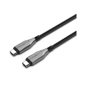 Cygnett Armoured Braided USB-C to USB-C Cable 1m Black