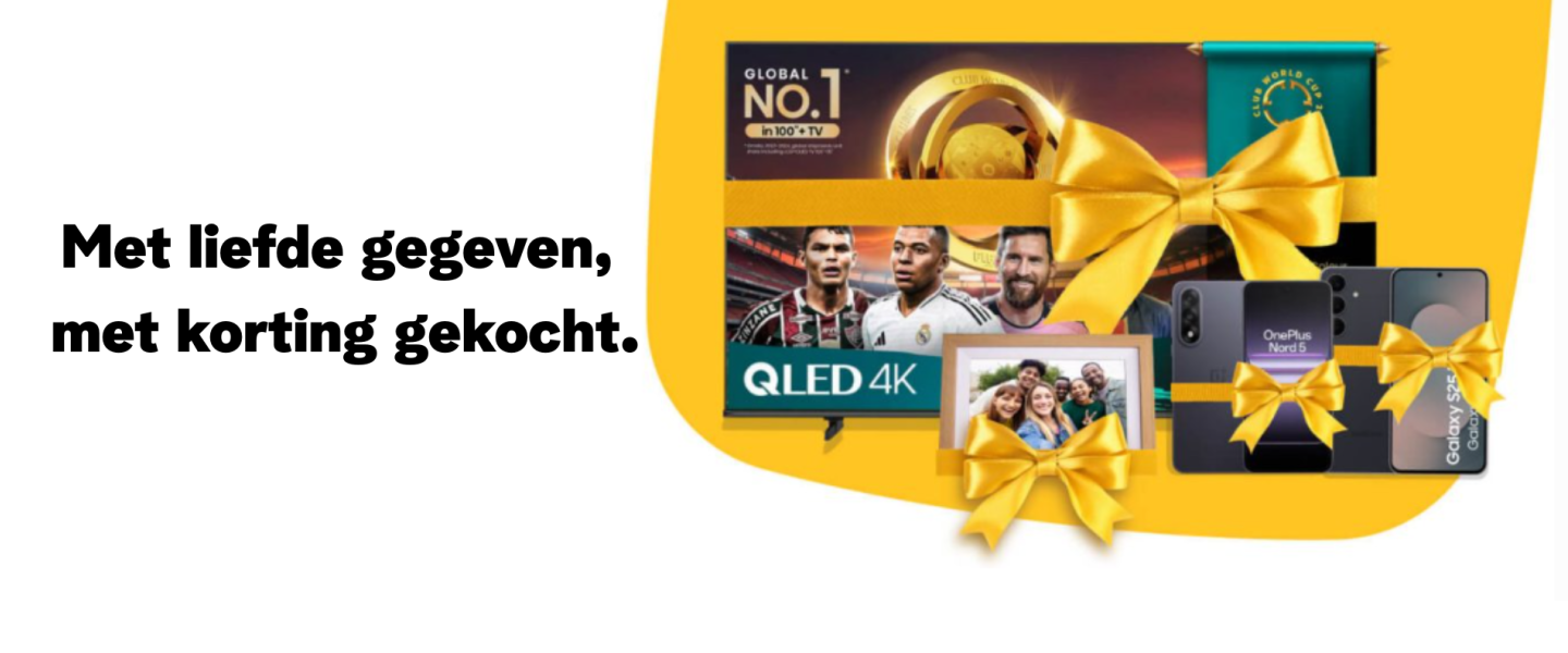 met liefde gegeven, met korting gekocht